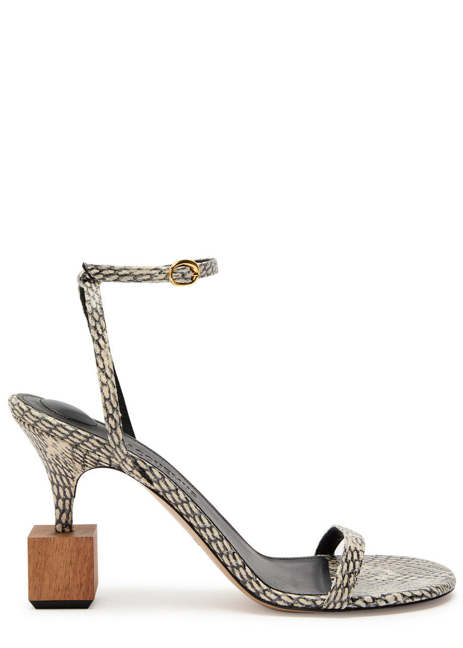 JACQUEMUS Les Sandals Limone ハイヒール サンダル ブラック Jacquemus Black 'Les Sandales Limone' Sandals Jacquemus