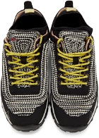ROA Black & Off-White Neal Low Sneakers