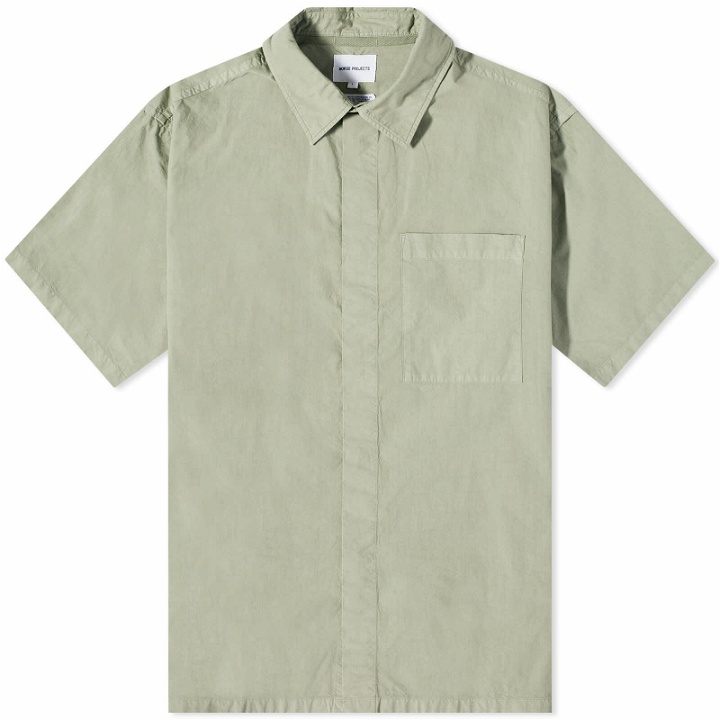 Photo: Norse Projects Men's Ivan Typewriter Shirt in Sunwashed Green