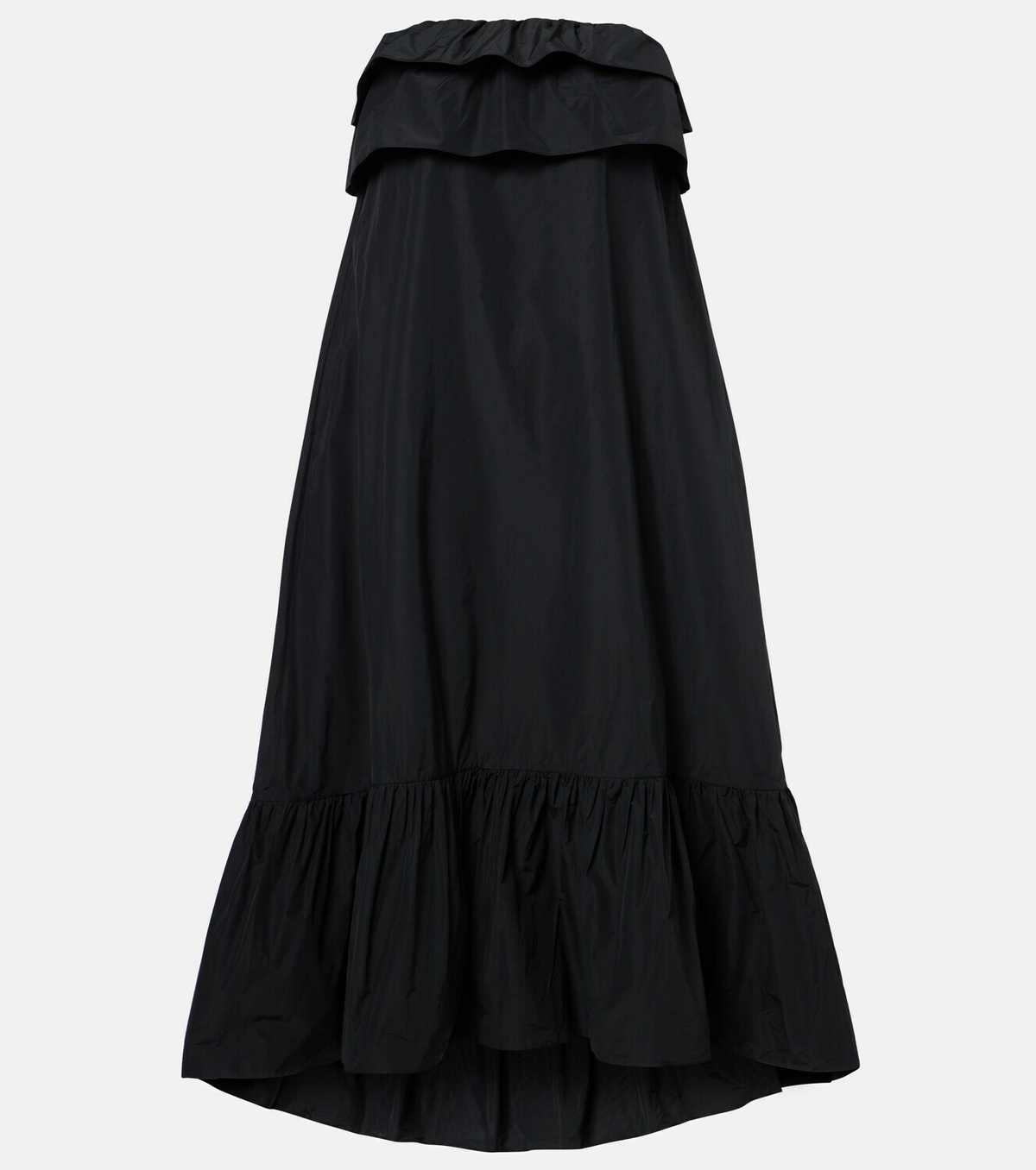 Saint Laurent Tiered canvas cocktail dress