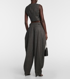 Stella McCartney Pinstriped wool wide-leg pants