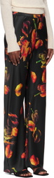 Silk Laundry Multicolor Bias Cut Lounge Pants