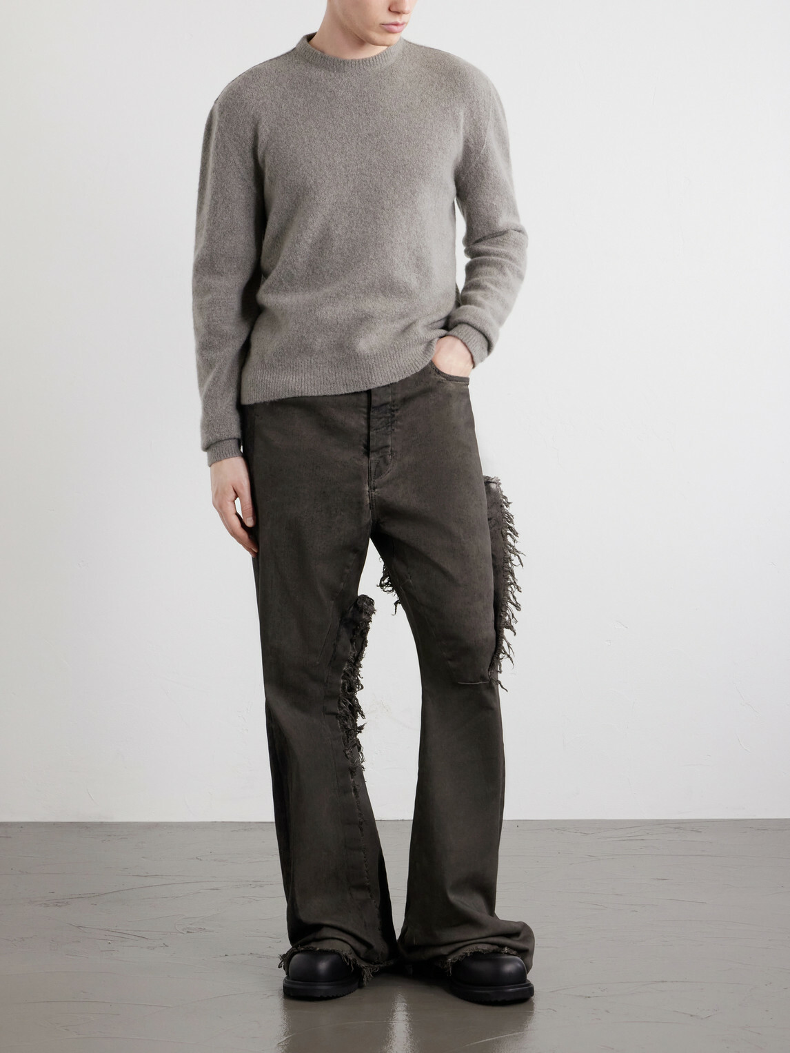 Rick Owens - Cashmere-Blend Sweater - Gray