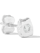 Pearls Before Swine - Silver Diamond Single Earring