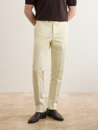 De Petrillo - Tapered Cotton-Twill Suit Trousers - Neutrals
