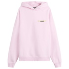 Jacquemus Men's Grosgrain Hoodie in Pink 2