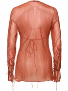 CHRISTOPHER ESBER Floating Sheer Long Sleeve Shirt