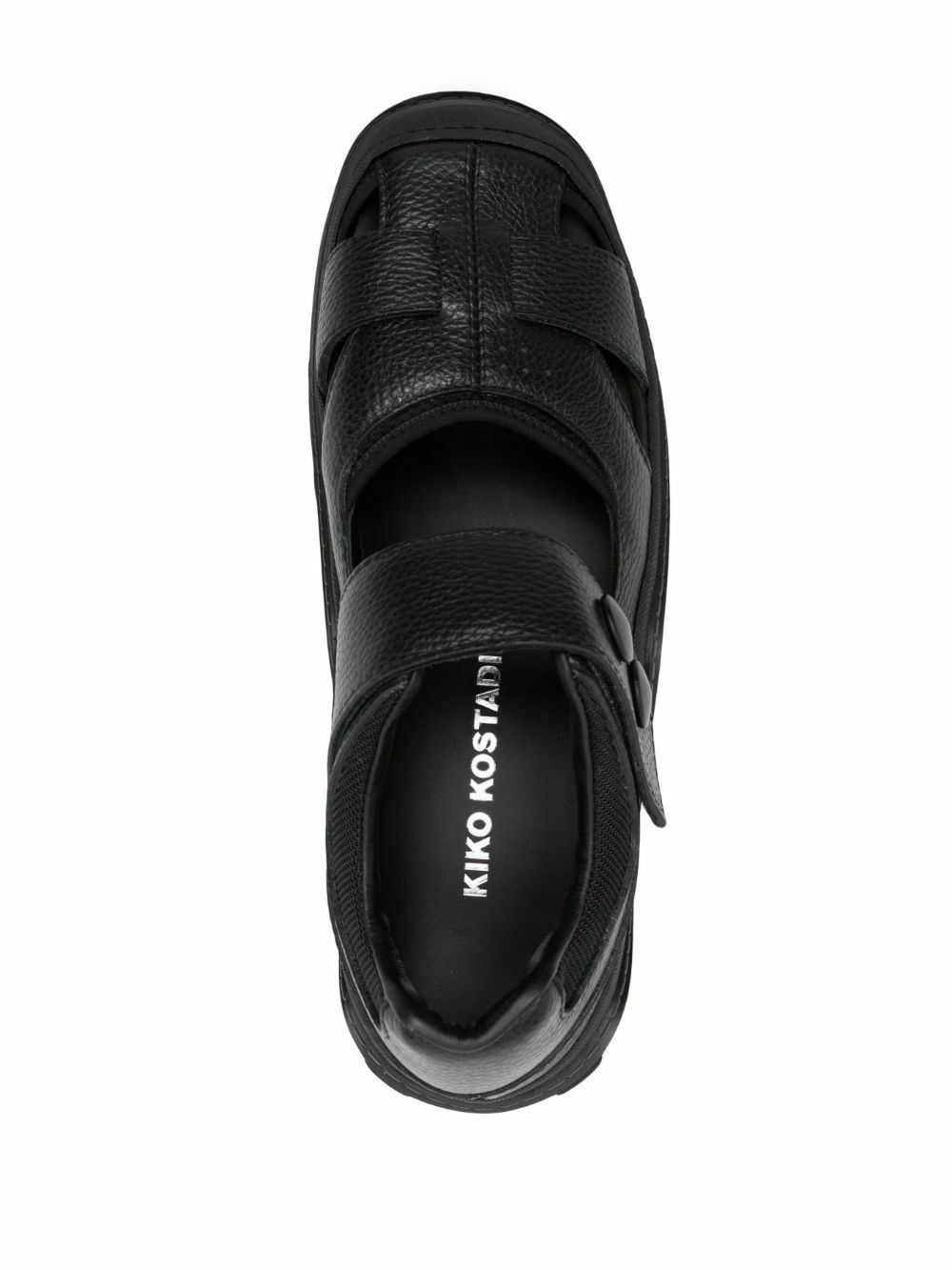Kiko Kostadinov Black Hybrid Leather Sandals Kiko Kostadinov