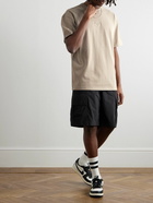 Nike - Sportswear Premium Essentials Logo-Embroidered Cotton-Jersey T-Shirt - Neutrals