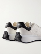 Alexander McQueen - Exaggerated-Sole Logo-Embossed Leather Sneakers - White