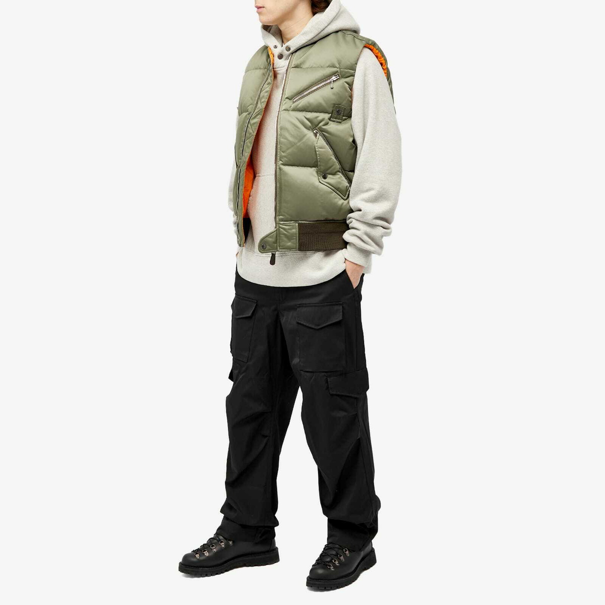 Eastlogue Men's MA-1 Down Vest in Olive