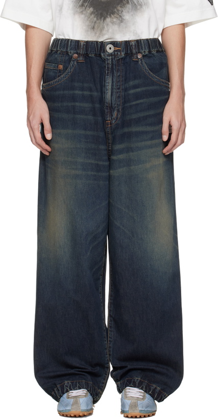 Photo: Maison MIHARA YASUHIRO Blue Light Denim Wide Jeans