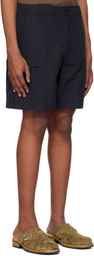 LE17SEPTEMBRE Navy Side Pocket Cargo Shorts