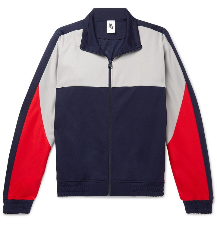 Photo: Nike - Martine Rose Colour-Block Tech-Jersey Track Jacket - Men - Blue