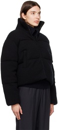 Joseph Black Quilted Down Jacket