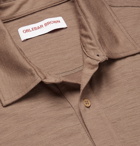 Orlebar Brown - Sebastian Merino Wool Polo Shirt - Brown
