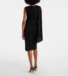 Tom Ford Scarf-detail crêpe jersey cocktail dress