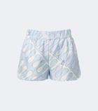Pucci Leocorno silk twill shorts