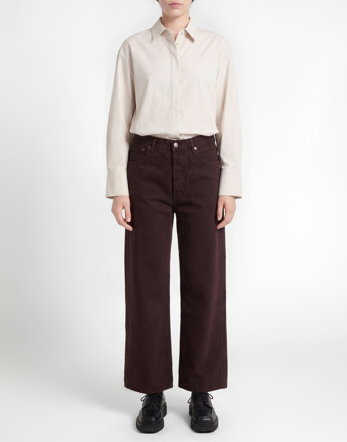 Agolde Womens Jeans Dark in Purple