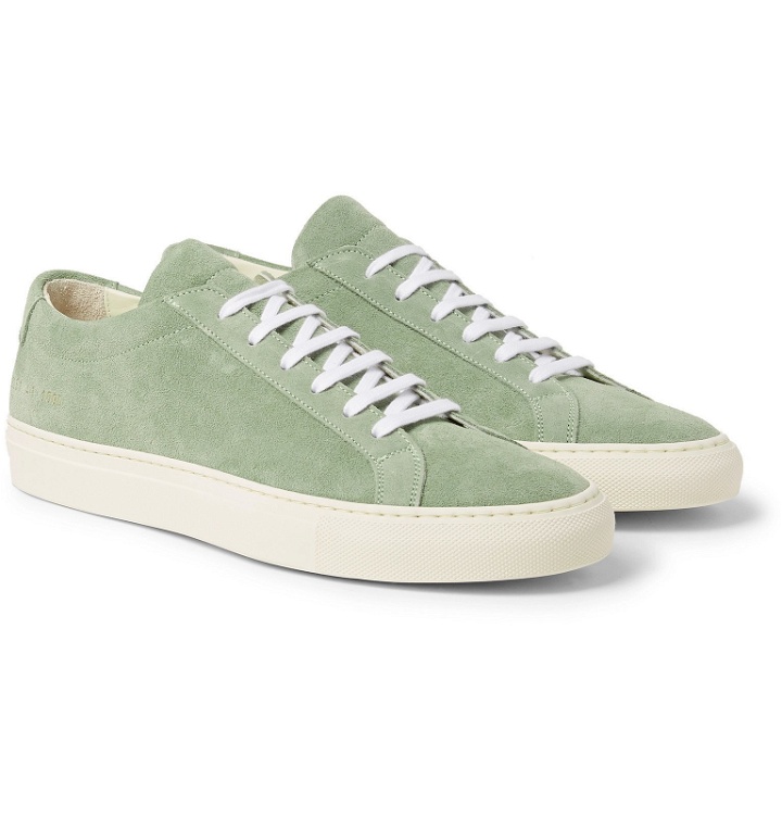 Photo: Common Projects - Original Achilles Suede Sneakers - Green