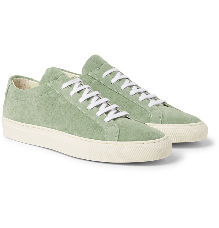 Photo: Common Projects - Original Achilles Suede Sneakers - Green