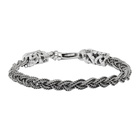 Emanuele Bicocchi Silver Braided Bracelet