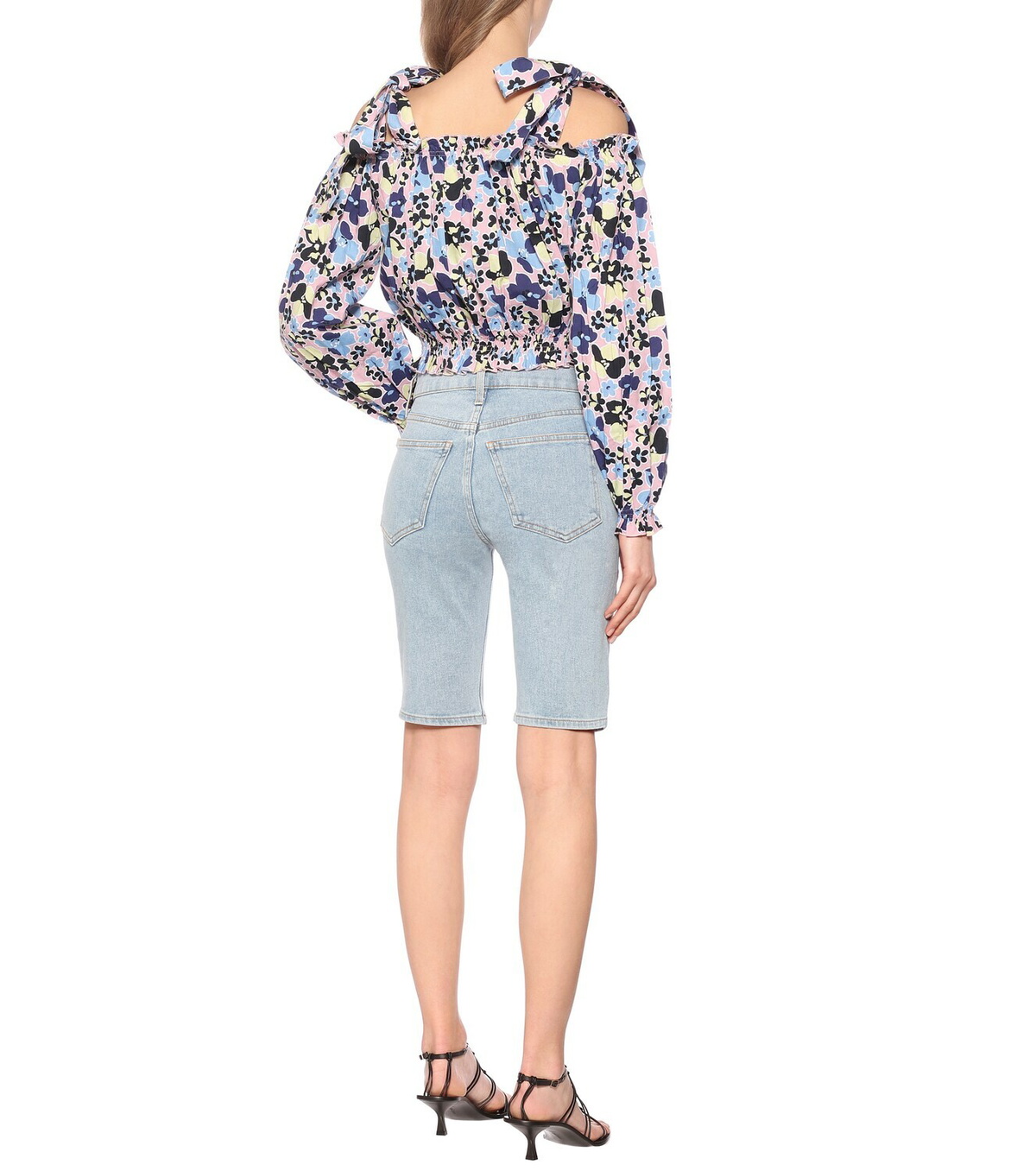 Alexandra Miro Gypsy floral cotton crop top