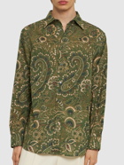 ETRO - Printed Cotton Long Sleeve Shirt