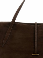 Little Liffner zip Penne Brown Tote Bag With Two Top Handles And Logo Plaque On The Front In Leather Woman