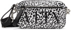 Valentino Garavani White & Black Small Animalier VLTN Cross Body Bag