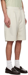 nanamica Beige Double Pleats Shorts