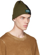 Afield Out Khaki & Black Two-Tone Beanie