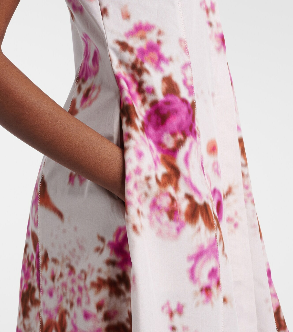 Erdem Floral cotton poplin shirt dress