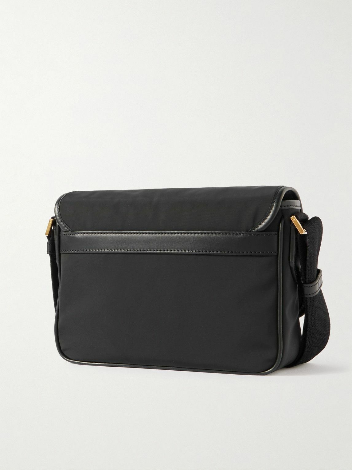 TOM FORD - Leather-Trimmed Recycled-Nylon Messenger Bag
