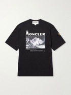 Moncler - Logo-Print Cotton-Jersey T-Shirt - Black