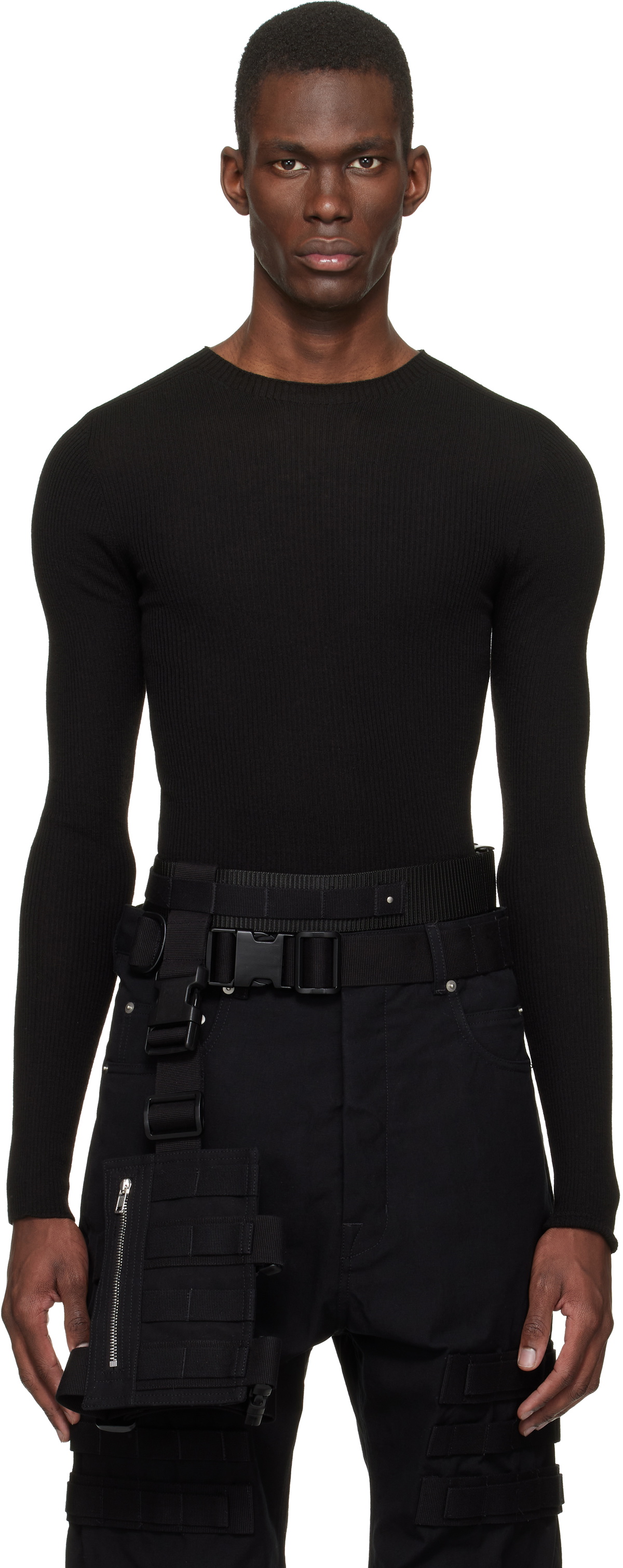 Rick Owens Black Temple Blixa Harness
