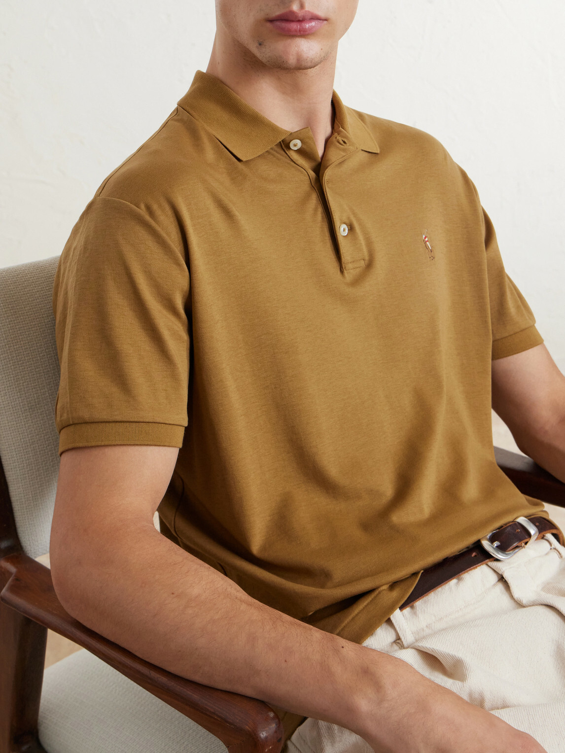 Polo Ralph Lauren - Logo-Embroidered Cotton-Jersey Polo Shirt - Brown