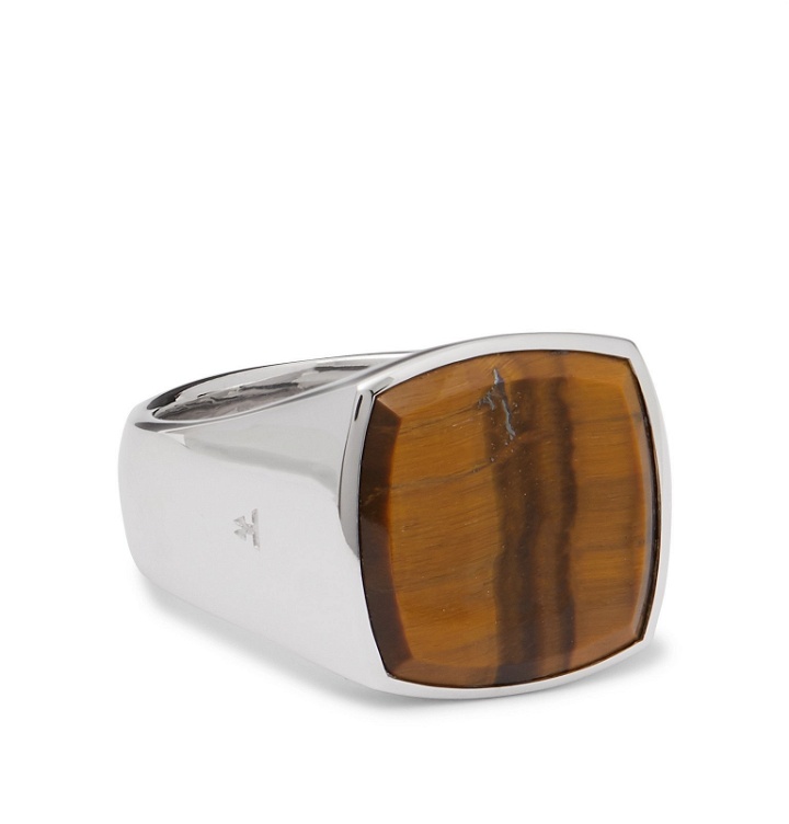 Photo: Tom Wood - Cushion Sterling Silver Tiger's Eye Ring - Silver