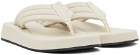 The Row Off-White & Black Ginza Sandals