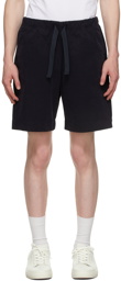 PS by Paul Smith Navy Elasticized Waist Shorts