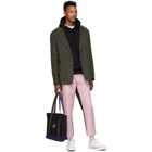 Noah NYC Pink and Brown Single-Pleat Chino Trousers