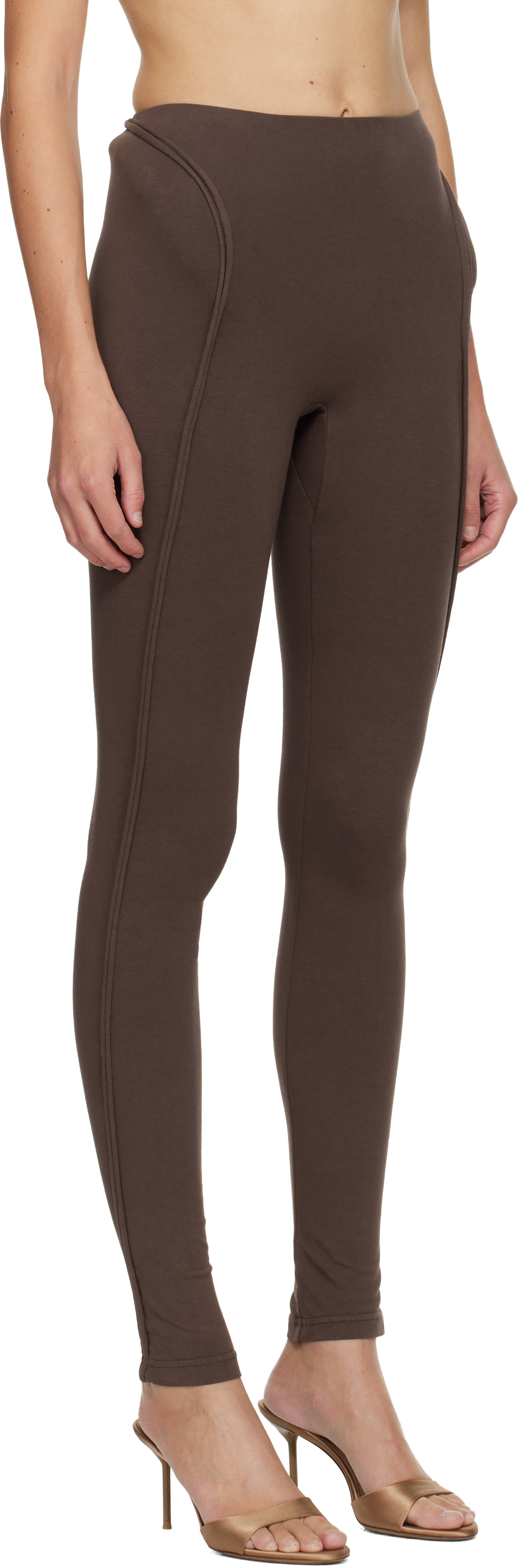 Ottolinger Brown Sculpted Hip Leggings