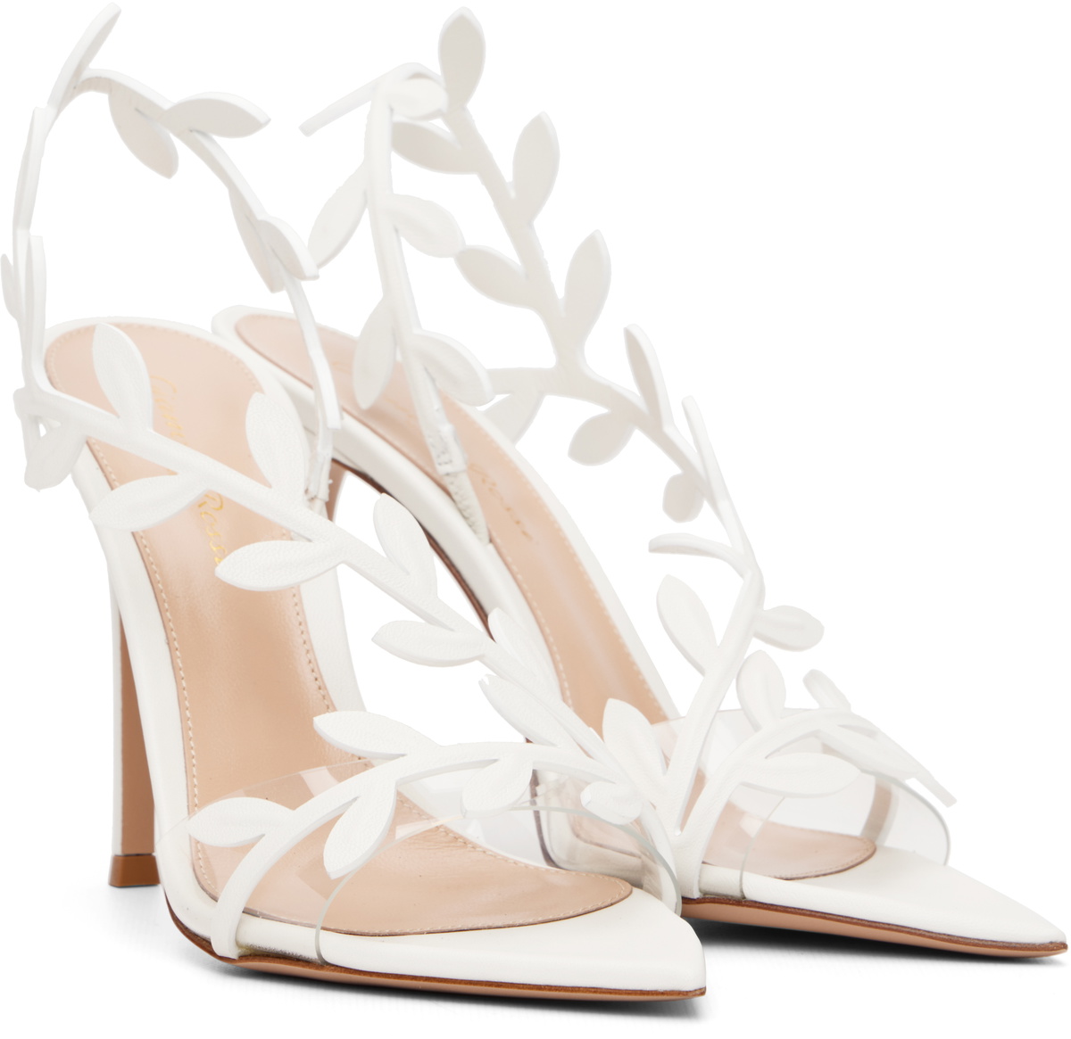 Gianvito Rossi White Flavia Heeled Sandals