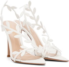 Gianvito Rossi White Flavia Heeled Sandals