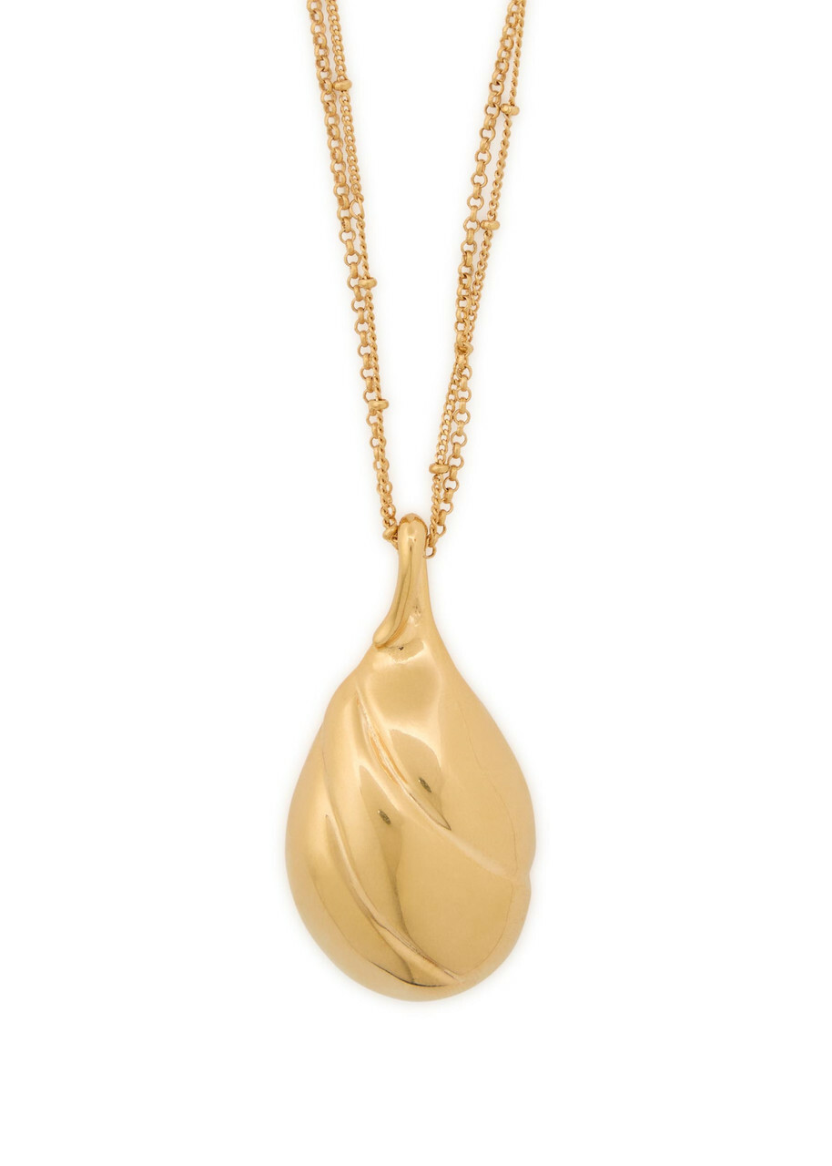 Chloe The Chloé Mirror Pendant Layered Necklace - Gold - One Size