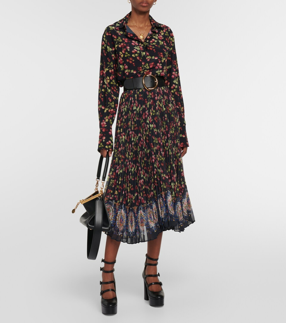 Etro Printed silk shirt