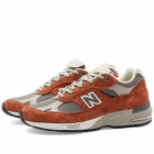 New Balance Women's W991PTY - Made in UK Sneakers in Orange/Grey