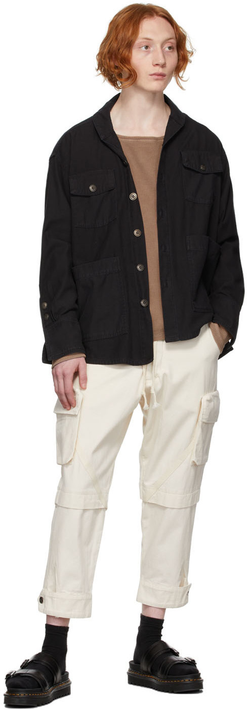Greg Lauren Brown Waffle Sweatshirt