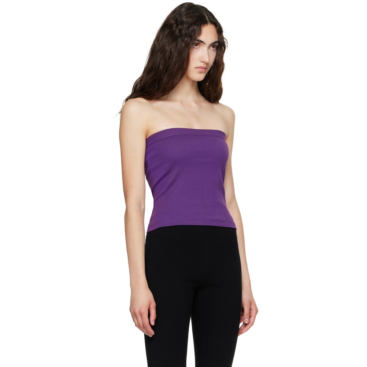 FLORE FLORE Purple Bes Bandeau Top