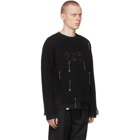 C2H4 Black My Own Private Planet Distressed Layered Long Sleeve T-Shirt